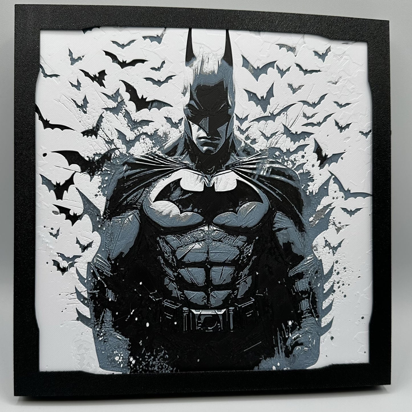 Batman with Bats Background 3D Print Artwork