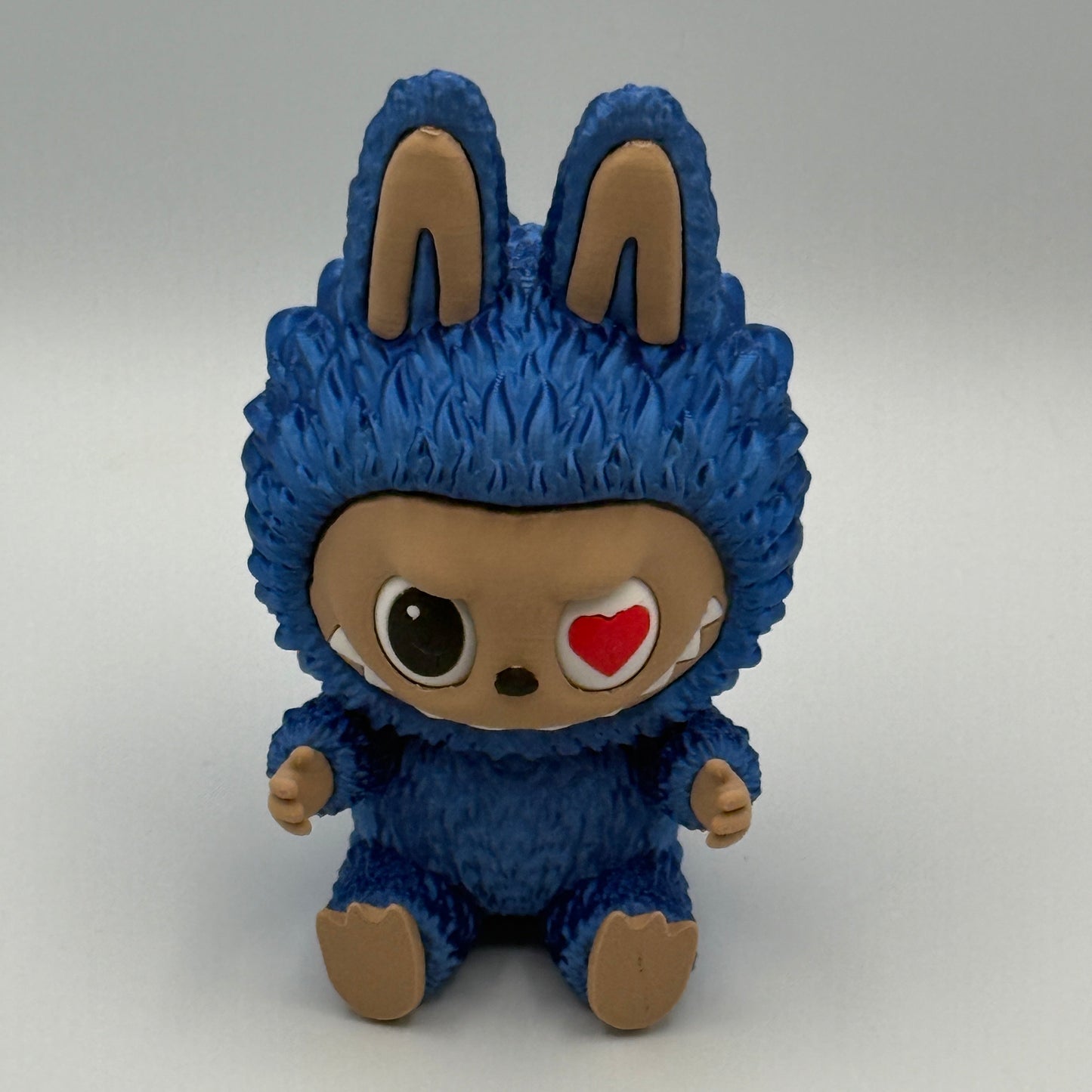 3D Printed Labubu's Sitting Figure – 5.5” with Rotating Eyes