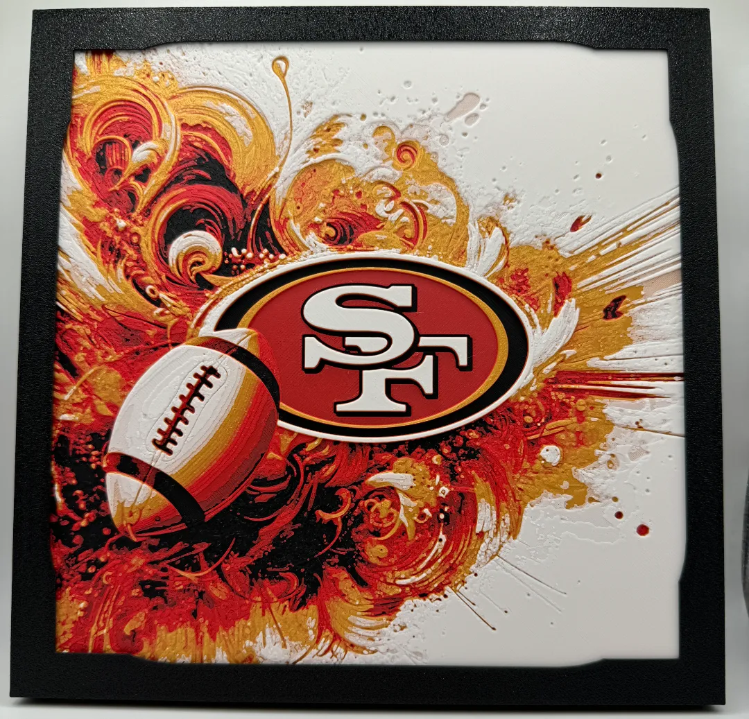 an Francisco 49ers 3D Print Artwork