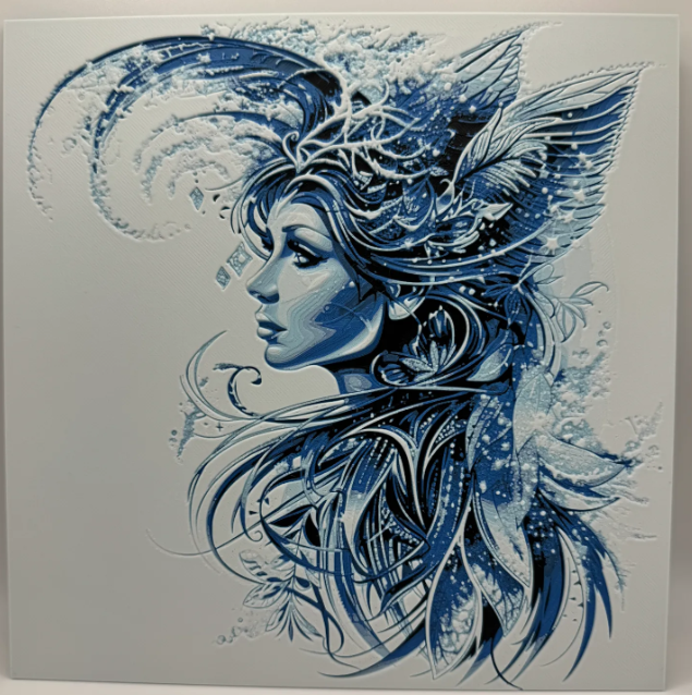 Elemental Fairy Frost 3D Print Artwork