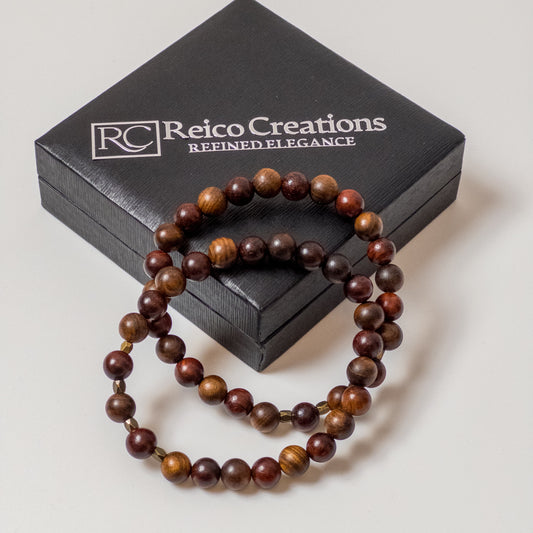 Sandalwood and Rosewood bead bracelet