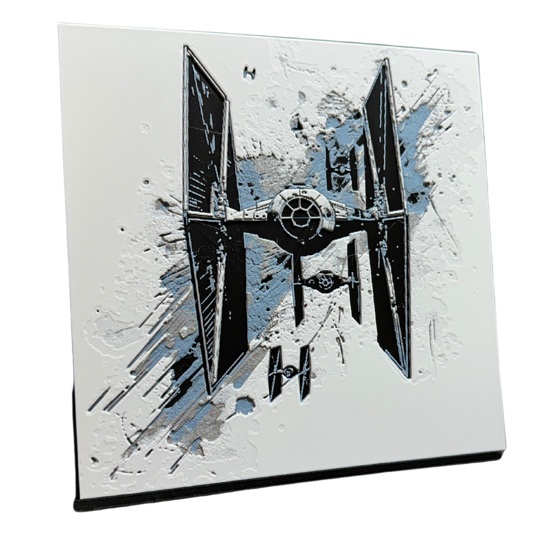 Star Wars - Impression 3D de l'œuvre d'art Tie Fighters