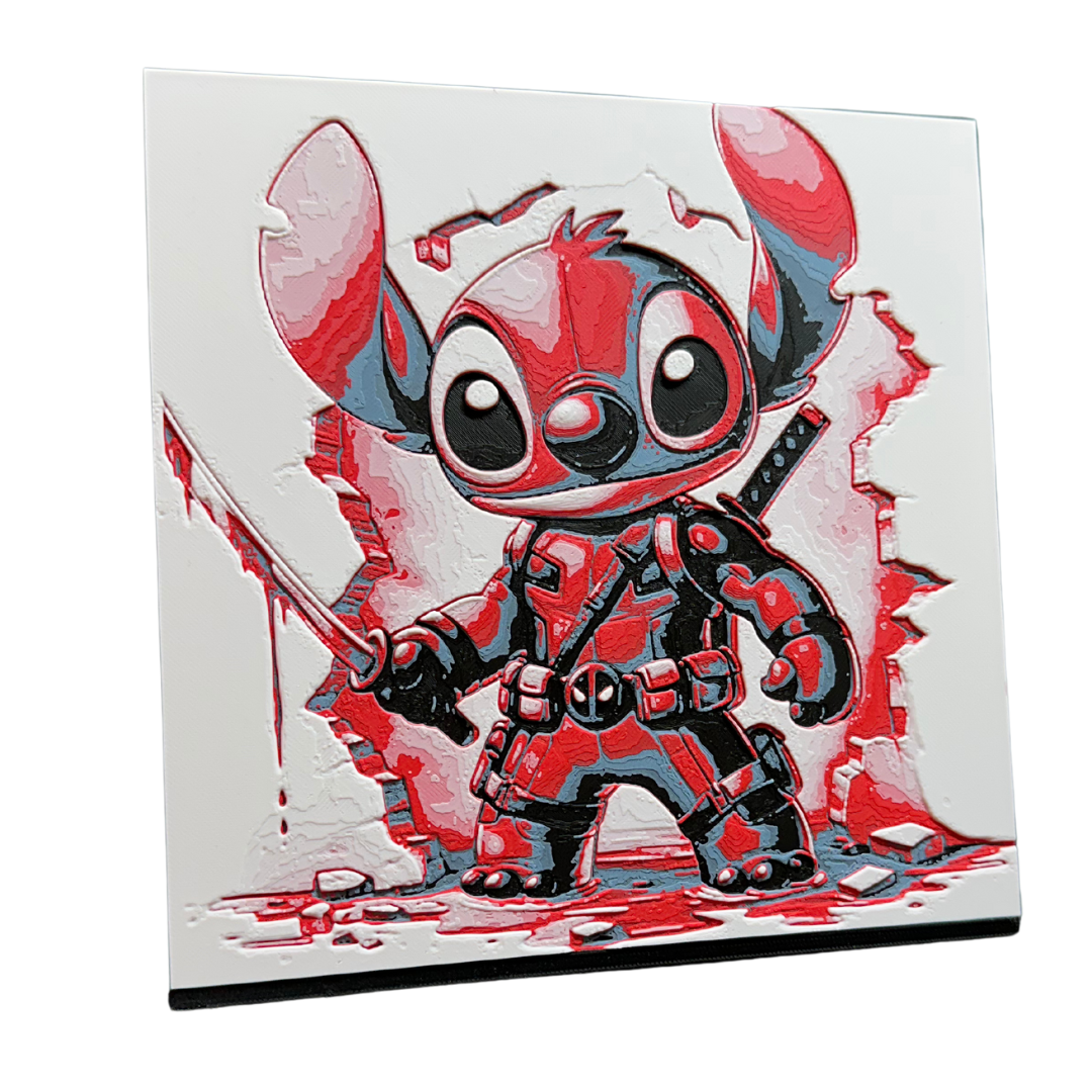 Stitch - Deadpool Cosplay 3D Print Artwork