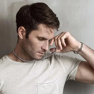 Curb Cuban Link Chain Bracelets for Men Women Solid Stainless Silver Black Gold Color 3/5/7/9/10mm