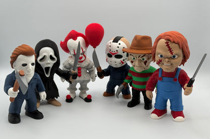 3D Printed Horror Movie Figurines – Halloween Collectibles