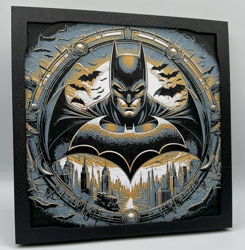 Batman Gold 3D Print Artwork
