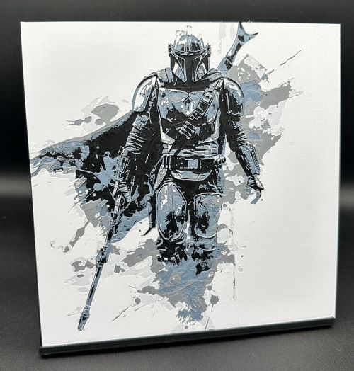 Star Wars Madalorian 3D Print Artwork