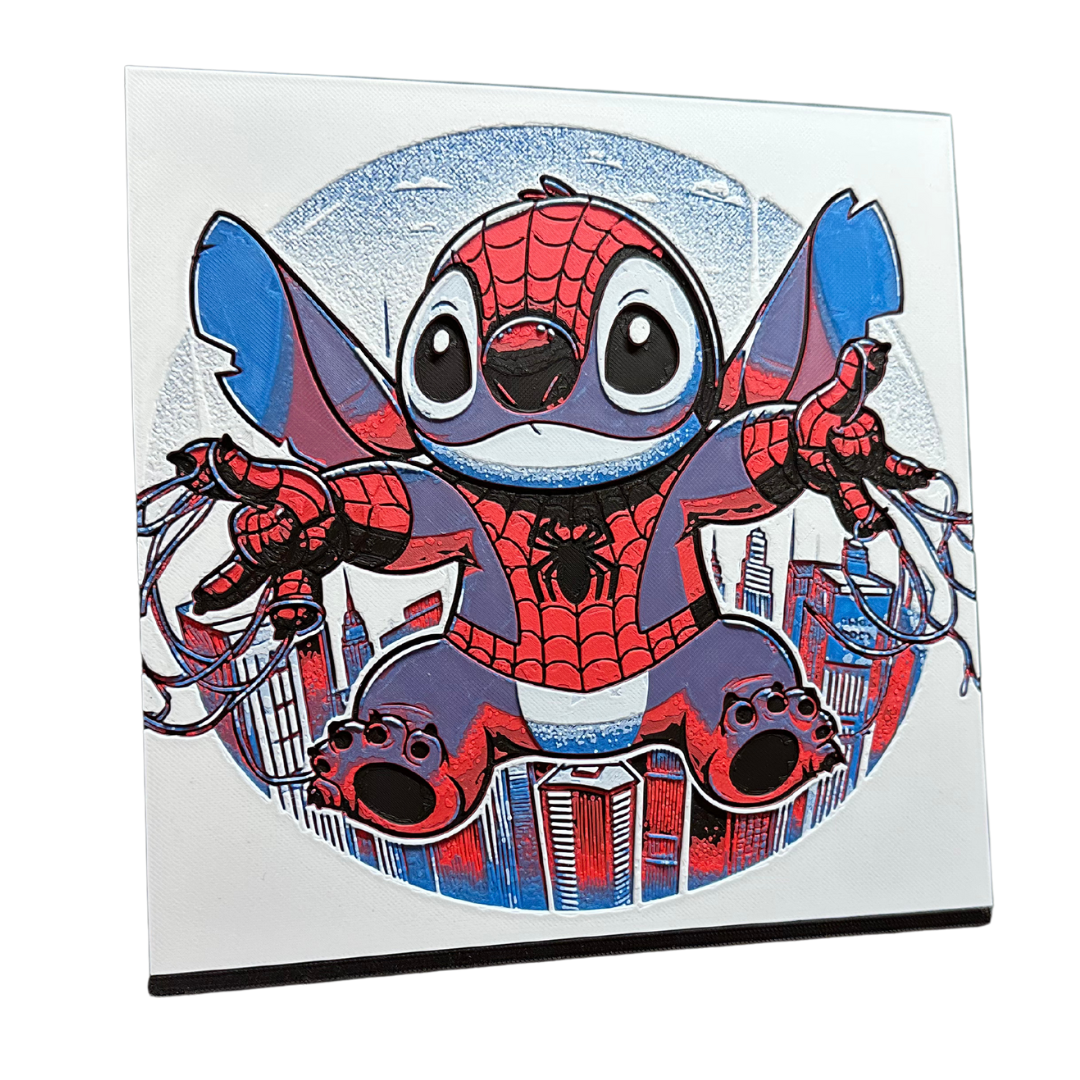 Stitch - Spider-Man Cosplay 3D Print Artwork