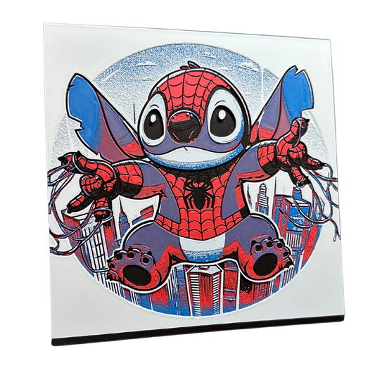 Stitch - Spider-Man Cosplay 3D Print Artwork