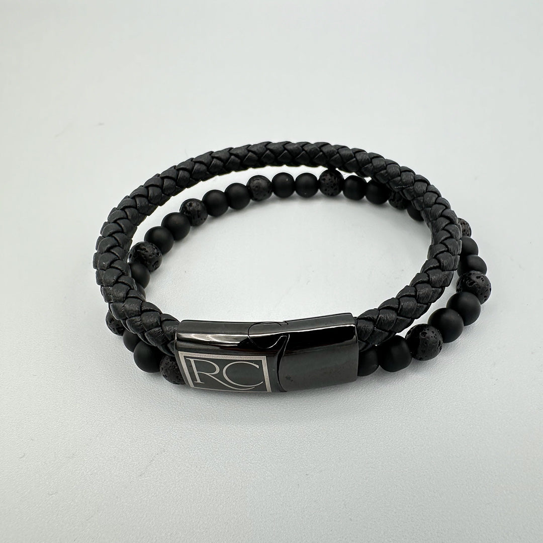 Bracelet Cuir et Perles