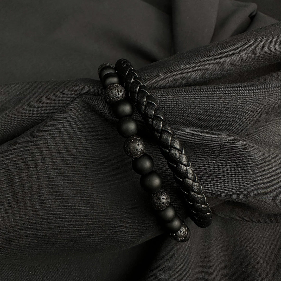 Bracelet Cuir et Perles