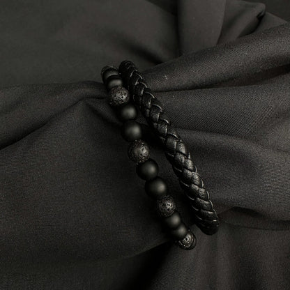 Bracelet Cuir et Perles