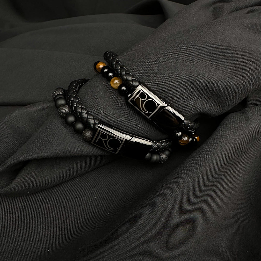 Bracelet Cuir et Perles