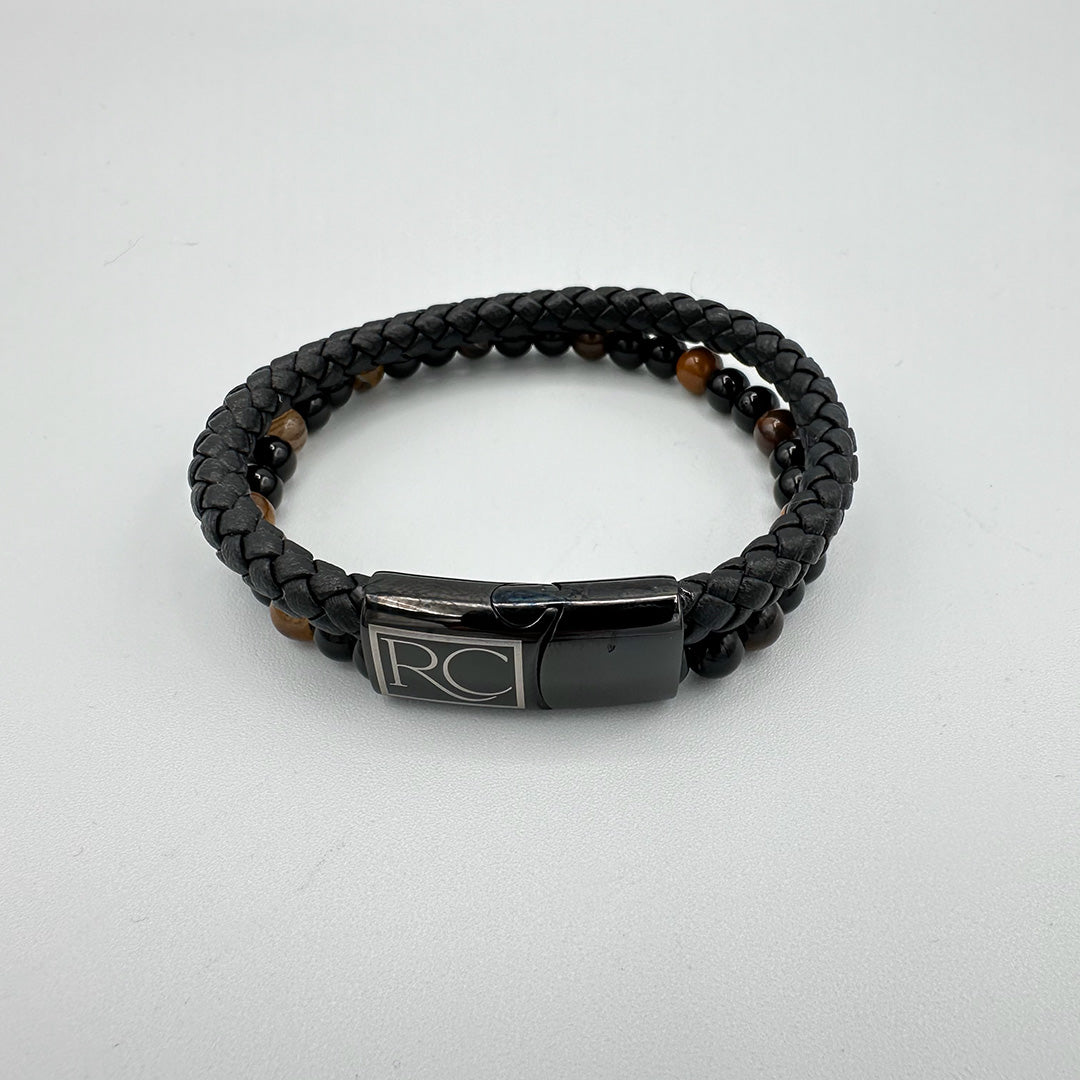 Bracelet Cuir et Perles