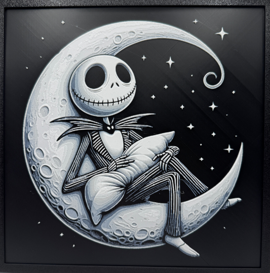 Jack Skeleton moon 3D Print Artwork